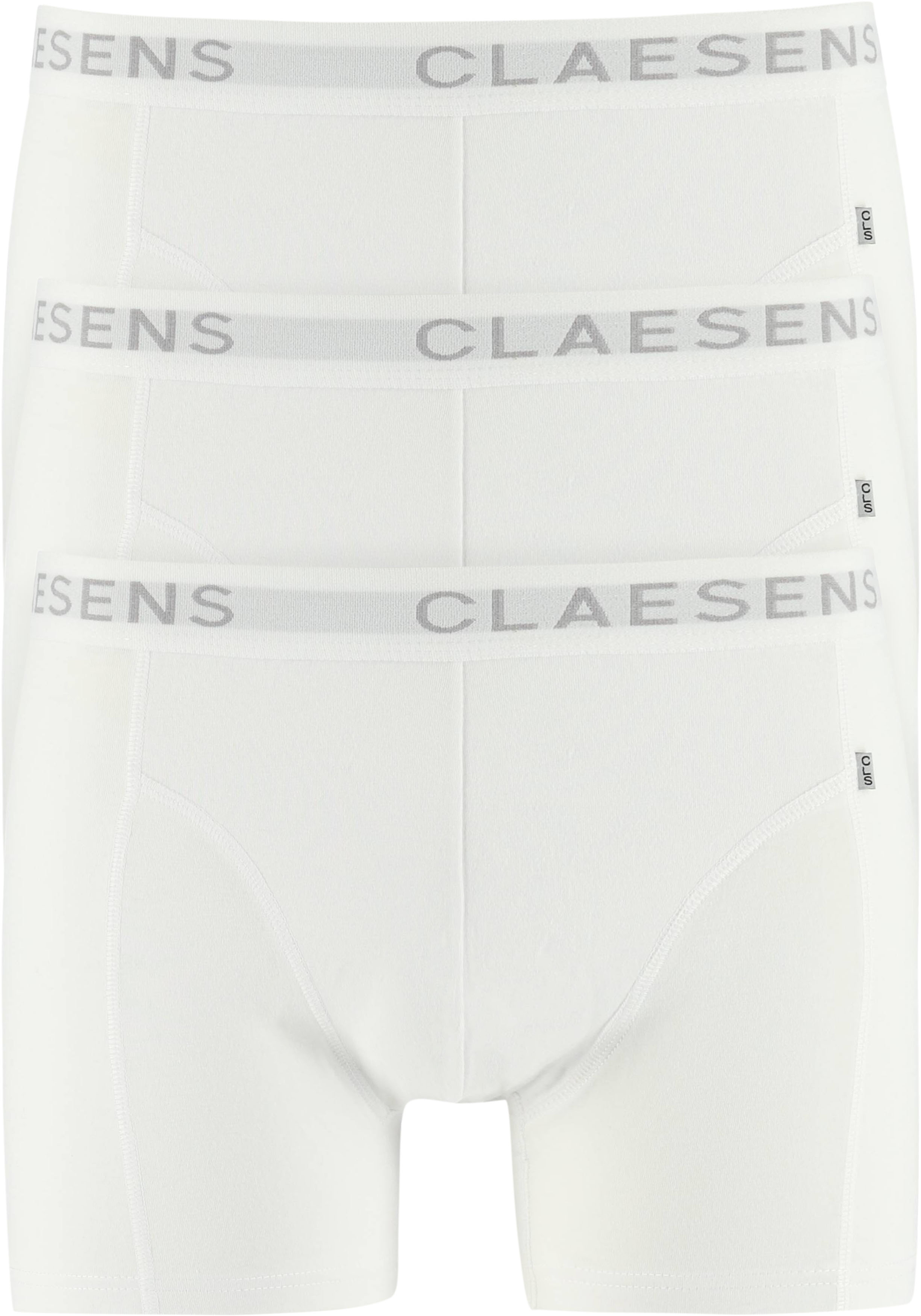 Claesen's Basics boxers (3-pack), heren boxers lang, wit
